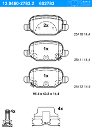 Bremsbelagsatz, Scheibenbremse FIAT PANDA VAN