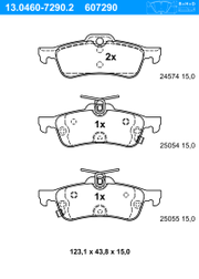 Bremsbelagsatz, Scheibenbremse HONDA CIVIC