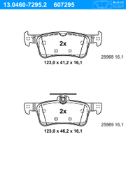 Bremsbelagsatz, Scheibenbremse PEUGEOT 308 SW