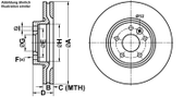 Bremsscheibe PowerDisc LAND ROVER FREELANDER 2