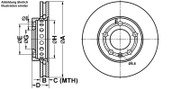 Bremsscheibe PowerDisc VW FOX