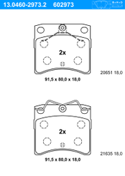 Bremsbelagsatz, Scheibenbremse VW TRANSPORTER