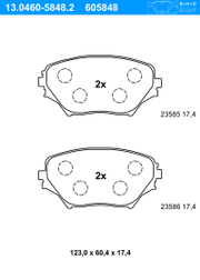 Bremsbelagsatz, Scheibenbremse TOYOTA RAV 4
