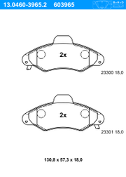 Bremsbelagsatz, Scheibenbremse FORD ESCORT