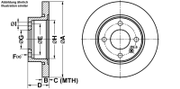 Bremsscheibe SKODA FELICIA