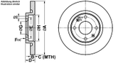 Bremsscheibe PowerDisc CITROËN C4
