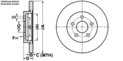 Bremsscheibe PowerDisc FORD MONDEO