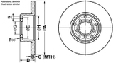 Bremsscheibe MERCEDES-BENZ COUPE