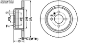 Bremsscheibe PowerDisc BMW 8
