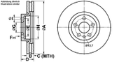 Bremsscheibe PowerDisc PEUGEOT 807