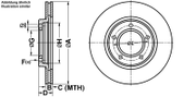 Bremsscheibe DAIHATSU