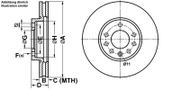 Bremsscheibe OPEL SIGNUM