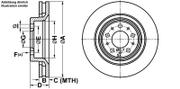 Bremsscheibe PowerDisc VOLVO V50