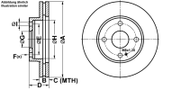 Bremsscheibe MAZDA 323 C