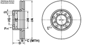 Bremsscheibe MERCEDES-BENZ SL