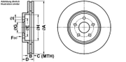 Bremsscheibe PowerDisc FORD MONDEO