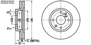 Bremsscheibe KIA MAGENTIS