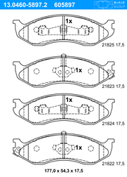 Bremsbelagsatz, Scheibenbremse KIA CARNIVAL