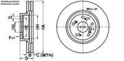 Bremsscheibe HONDA CR-V
