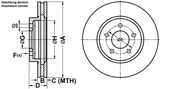 Bremsscheibe FORD MAVERICK