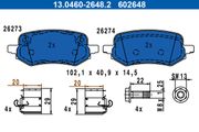 Bremsbelagsatz, Scheibenbremse FORD PUMA
