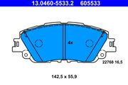 Bremsbelagsatz, Scheibenbremse TOYOTA CAMRY