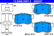 Bremsbelagsatz, Scheibenbremse HONDA PRELUDE