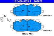 Bremsbelagsatz, Scheibenbremse AUDI ALLROAD