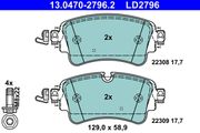 Bremsbelagsatz, Scheibenbremse ATE Ceramic VW TOUAREG