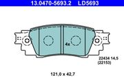 Bremsbelagsatz, Scheibenbremse TOYOTA YARIS
