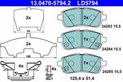 Bremsbelagsatz, Scheibenbremse ATE Ceramic SUZUKI BALENO