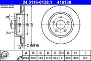 Bremsscheibe NISSAN QASHQAI