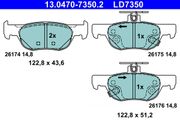 Bremsbelagsatz, Scheibenbremse MAZDA MX-3