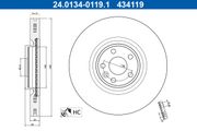 Bremsscheibe LAND ROVER RANGE ROVER EVOQUE