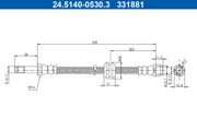Bremsschlauch MERCEDES-BENZ V-KLASSE