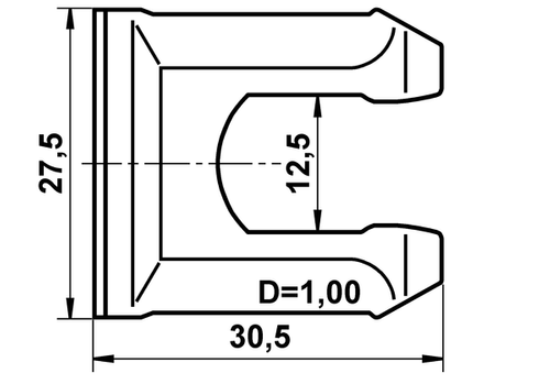 Produktbild für Halter, Bremsschlauch