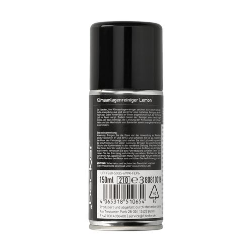 Produktbild für Klimaanlagenreiniger/-desinfizierer lemon 150 ml