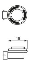 Produktbild für Glühlampe, Fernscheinwerfer
