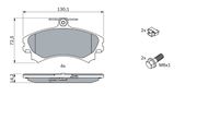 Bremsbelagsatz, Scheibenbremse SMART