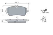Bremsbelagsatz, Scheibenbremse VW AMAROK