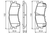 Bremsbelagsatz, Scheibenbremse MAZDA 3