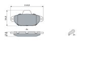 Bremsbelagsatz, Scheibenbremse FIAT PUNTO