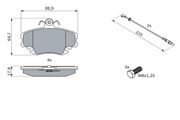Bremsbelagsatz, Scheibenbremse RENAULT TWINGO