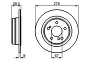 Bremsscheibe MERCEDES-BENZ SL