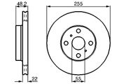 Bremsscheibe TOYOTA