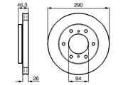 Bremsscheibe MITSUBISHI PAJERO