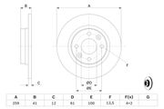 Bremsscheibe SMART FORFOUR