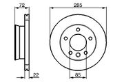 Bremsscheibe MERCEDES-BENZ SPRINTER 3-t