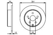 Bremsscheibe TOYOTA RAV 4