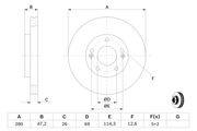 Bremsscheibe KIA CEE D